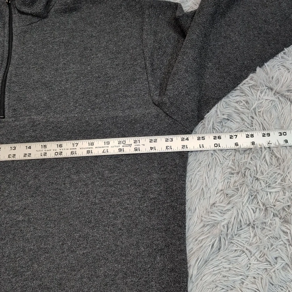 J. Crew Sweatshirt‎ Mens L Gray Quarter Zip Gorpcore Outdoors Comfort Casual